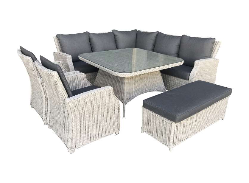 AVA 7PC CORNER LOUNGE DINING