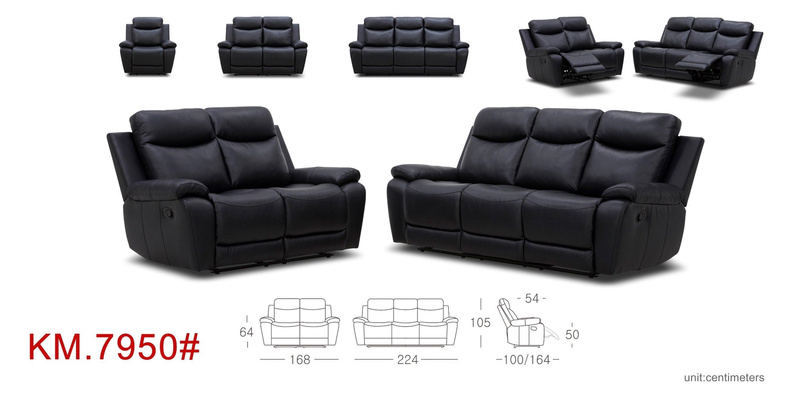 Arthur Recliner Full Thick Leather